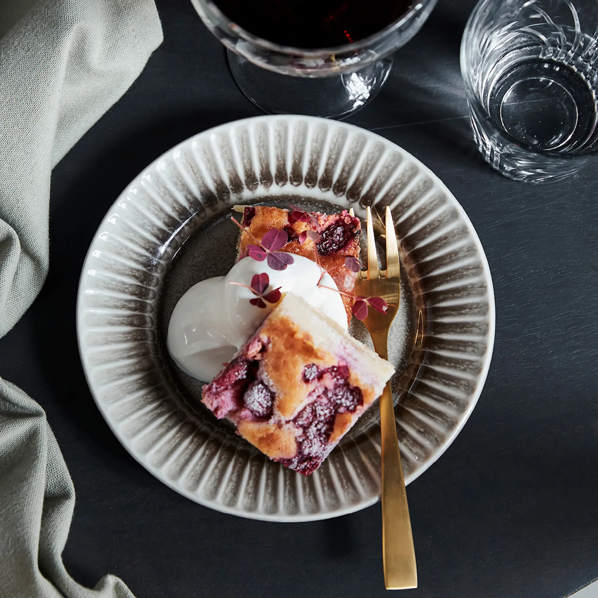 House Doctor Golden kakegaffel 15 cm 4 stk gylden