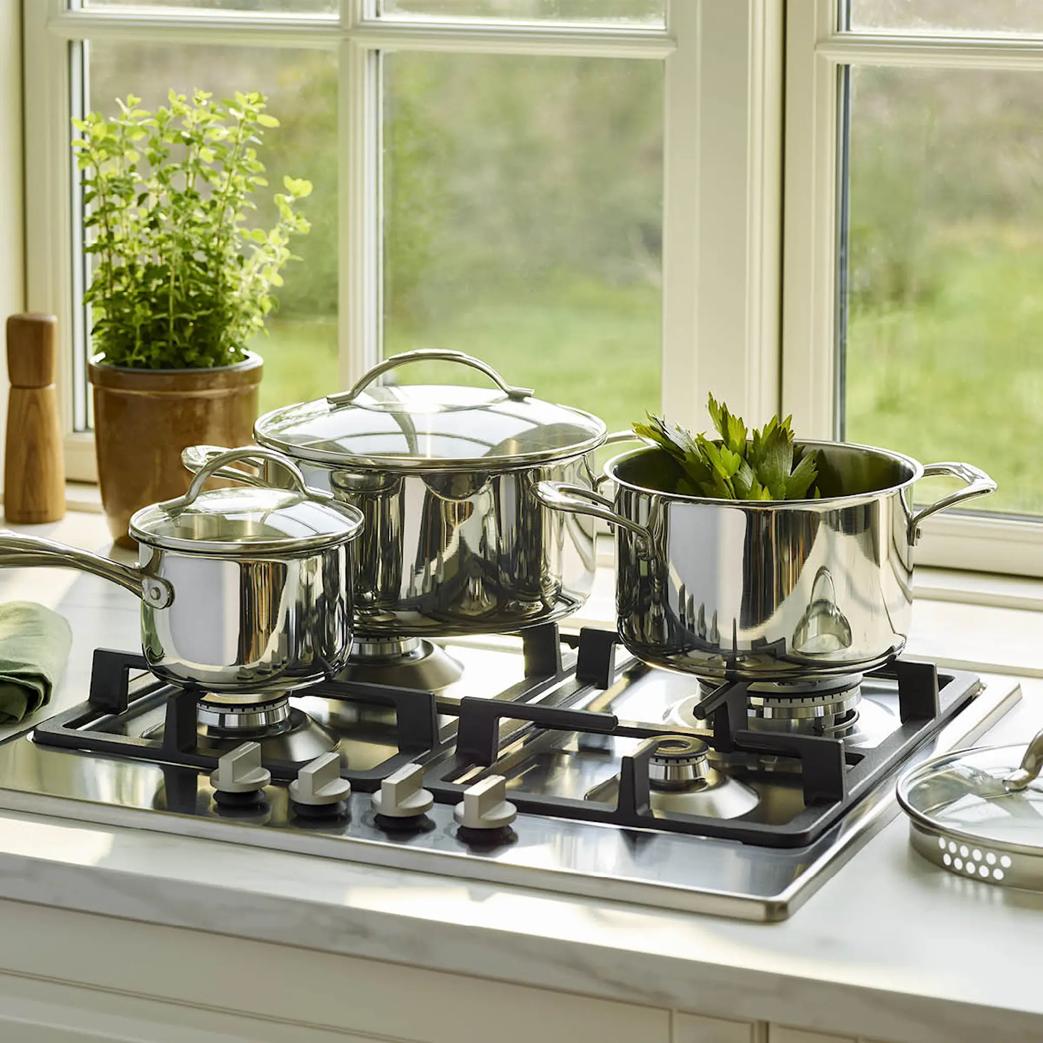 Scanpan STS grytesett uten belegg 1,8L/3,4L/4,8L