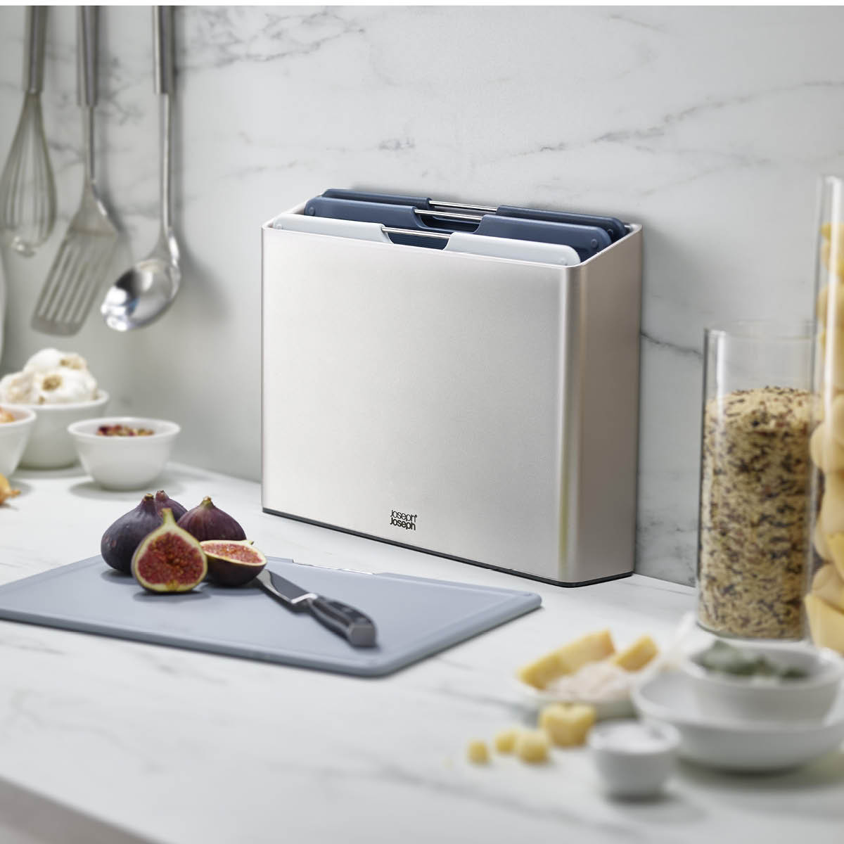 Joseph Joseph Folio sky skjærebrett 4 stk blåtoner