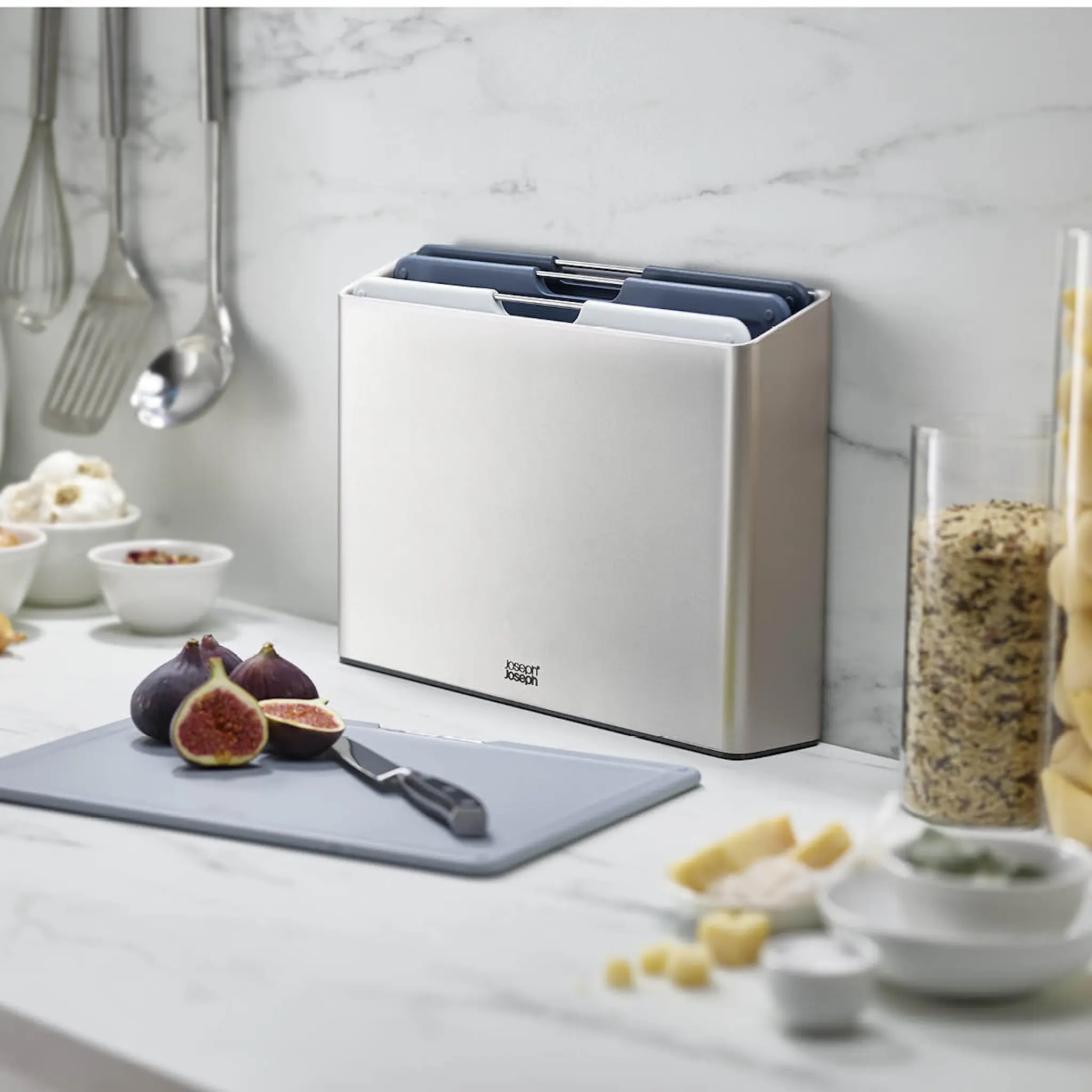 Joseph Joseph Folio Sky Leikkuulauta 4 osaa Siniset sävyt