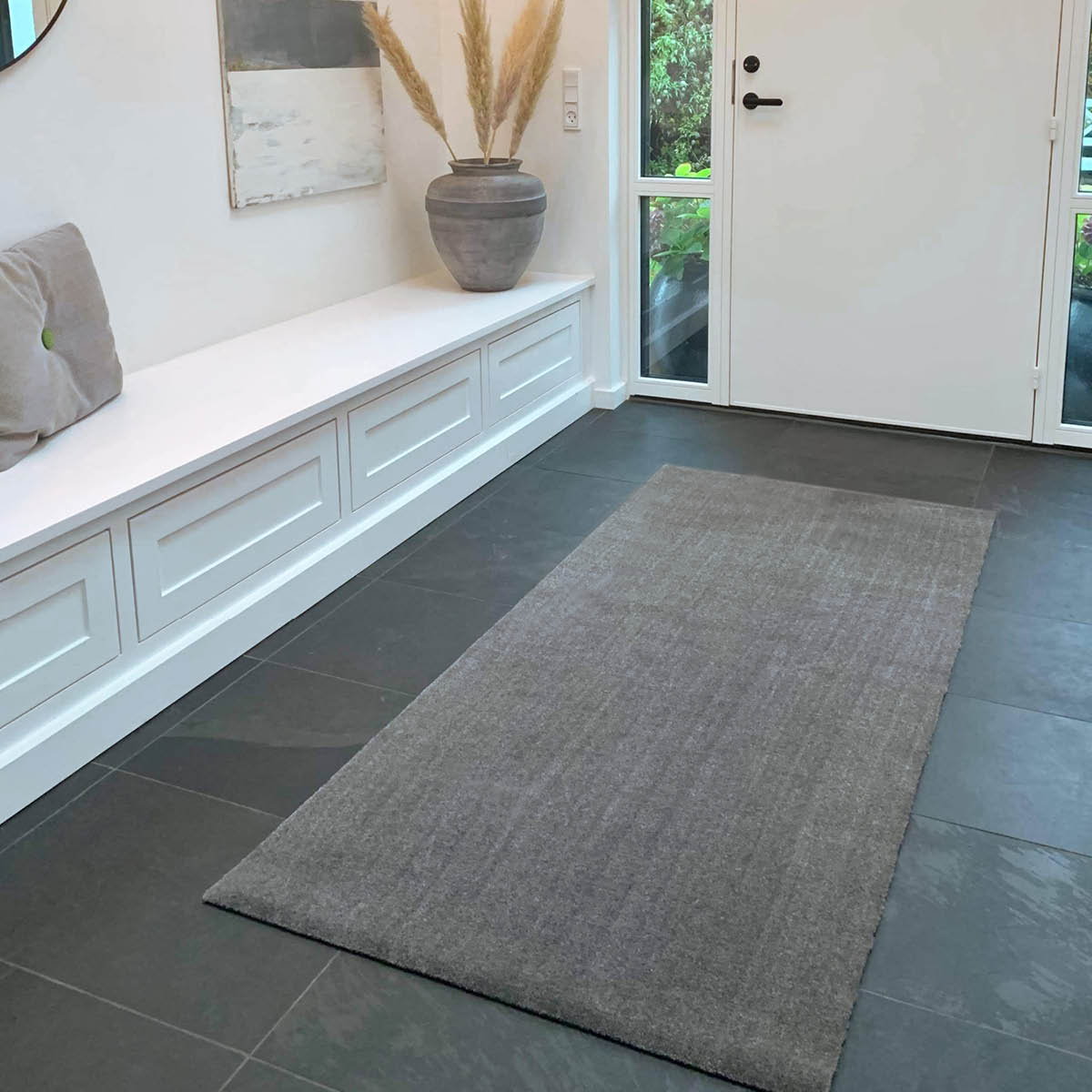 Tica Copenhagen Unicolor golvmatta 200x90 cm stålgrå