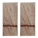 Diva serveringsfat / assiett 26x12 cm 2-pack brun