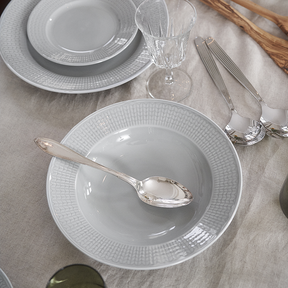 Rörstrand Swedish Grace Djup Tallrik 25 cm Dimma