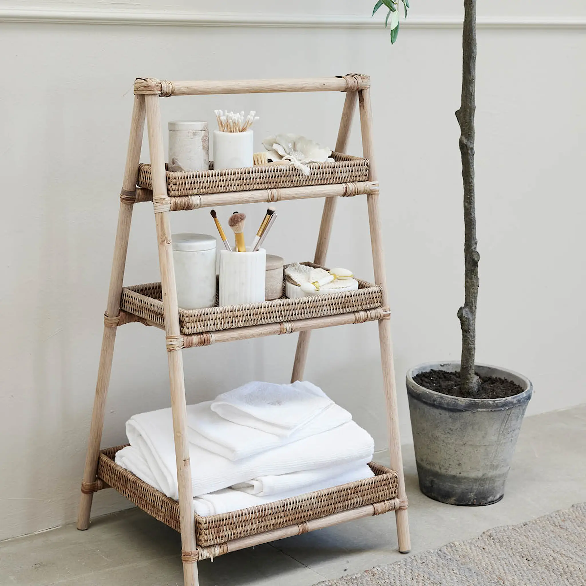 Lene Bjerre Molli handduk 100x50 cm vit