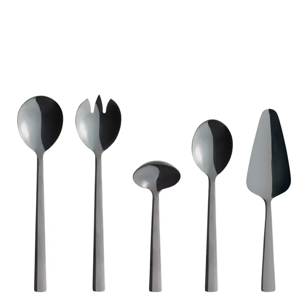 Raw Tarjoiluvälineet 5 osaa Musta