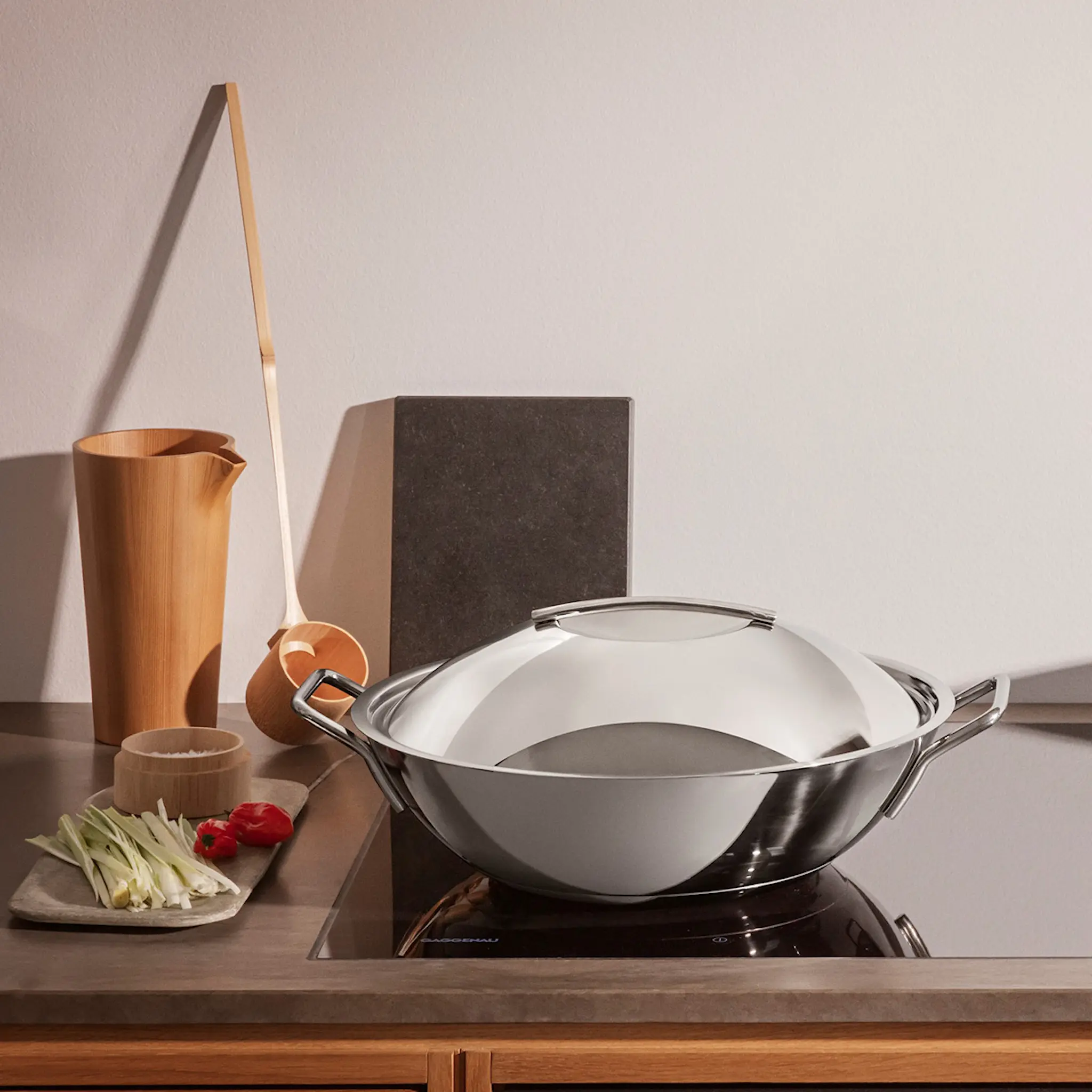 Eva Trio Kuppellokk 32 cm rustfritt stål hover