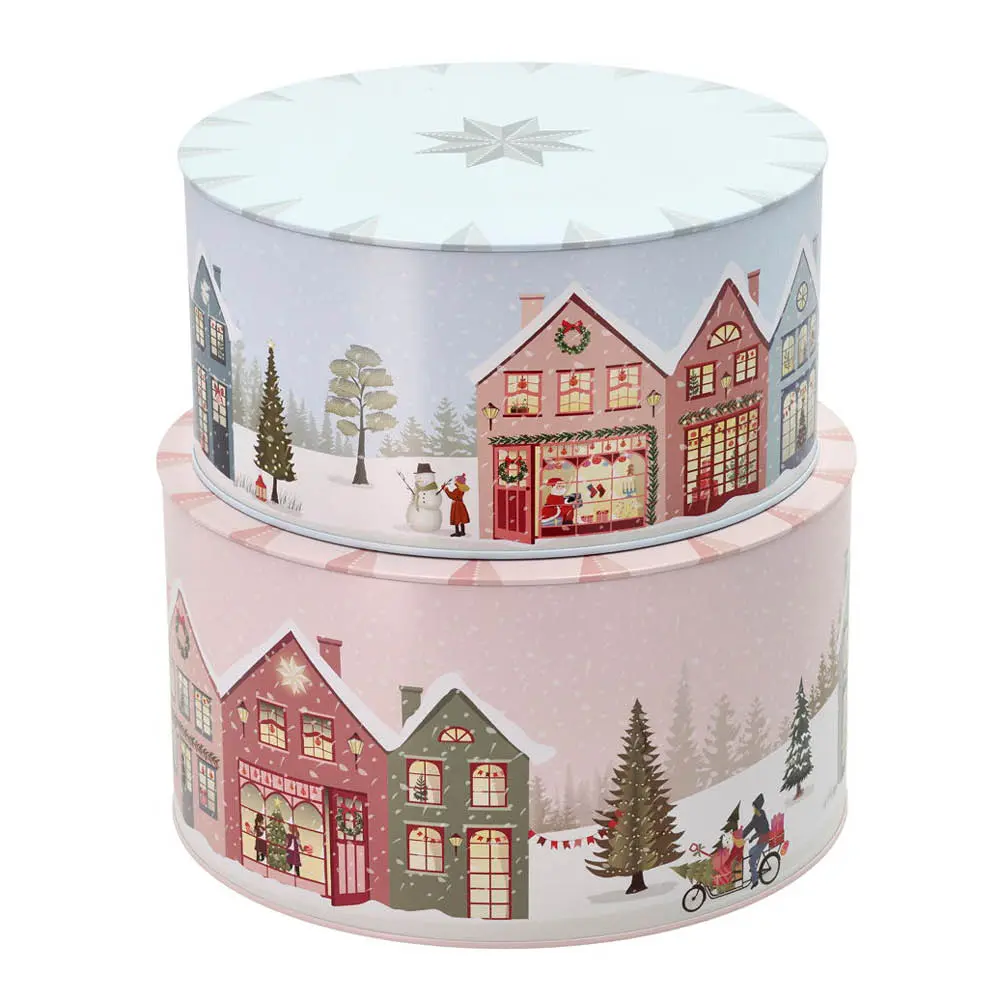 Vinter kakebokssett 2 deler crystal rose + ice blue