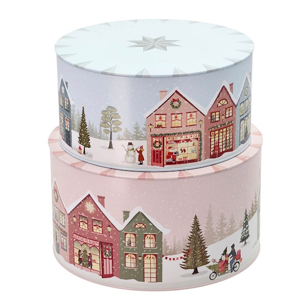 Vinter kakburksset 2 delar crystal rose + ice blue