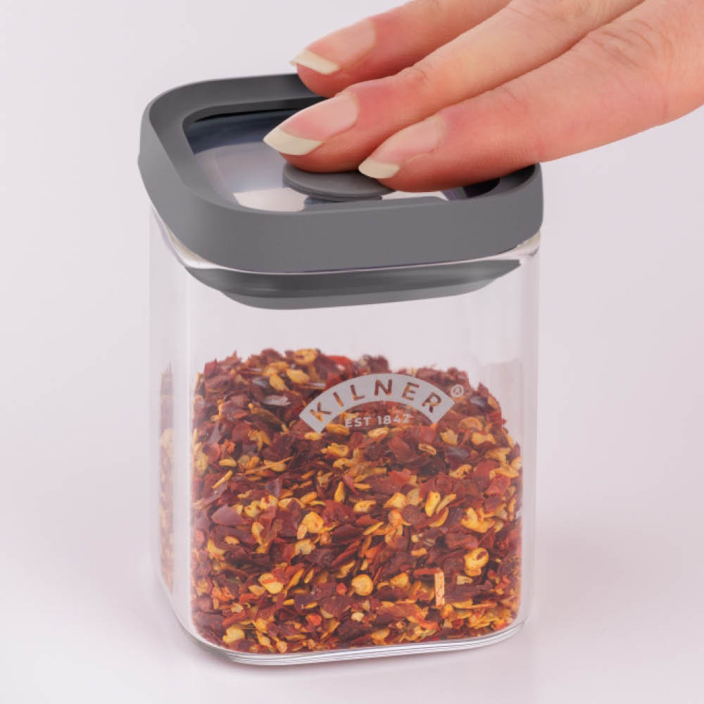 Kilner Fresh kryddburk 160 ml glas/grå