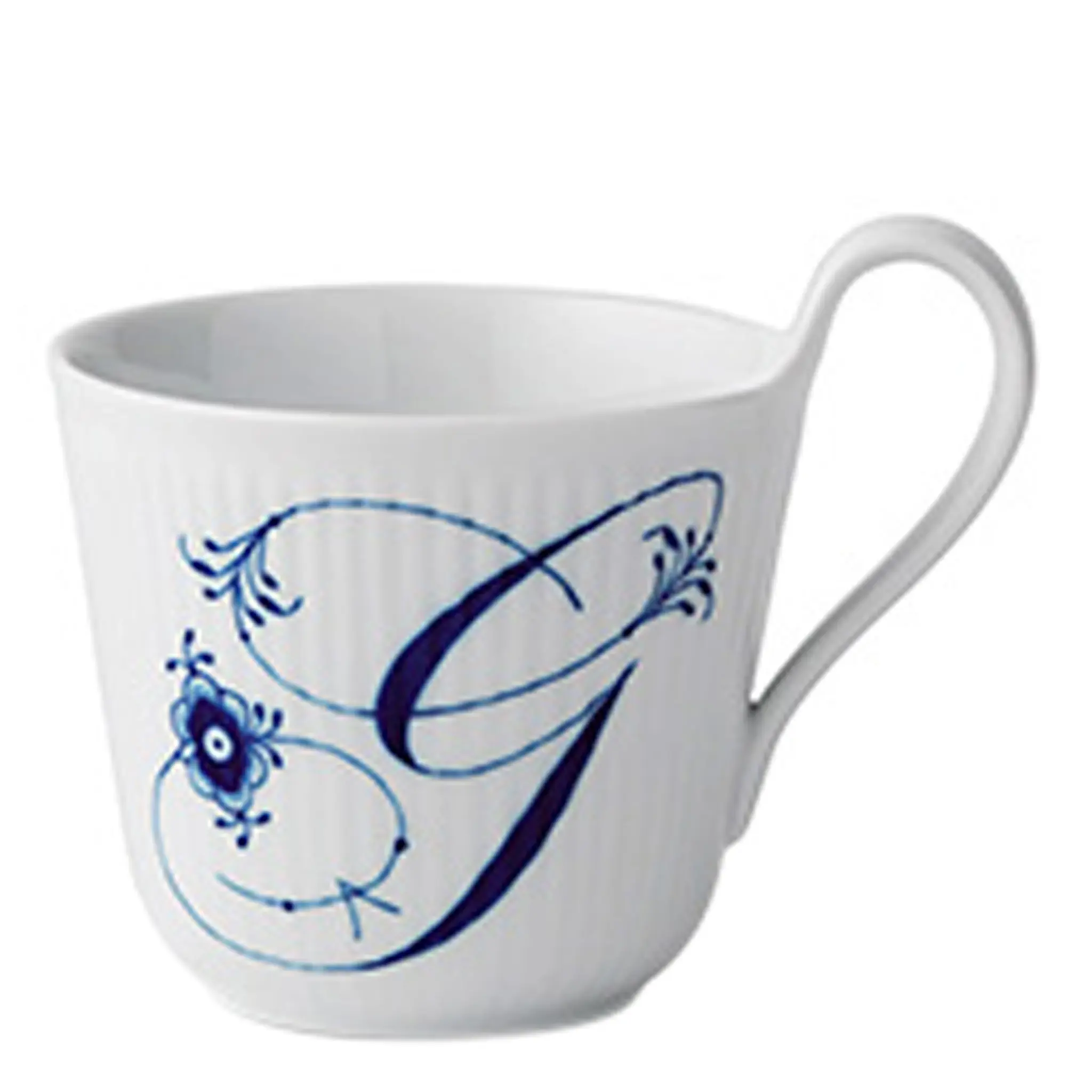 Royal Copenhagen Blue Fluted Pl Alphabet Mugg 33 cl G