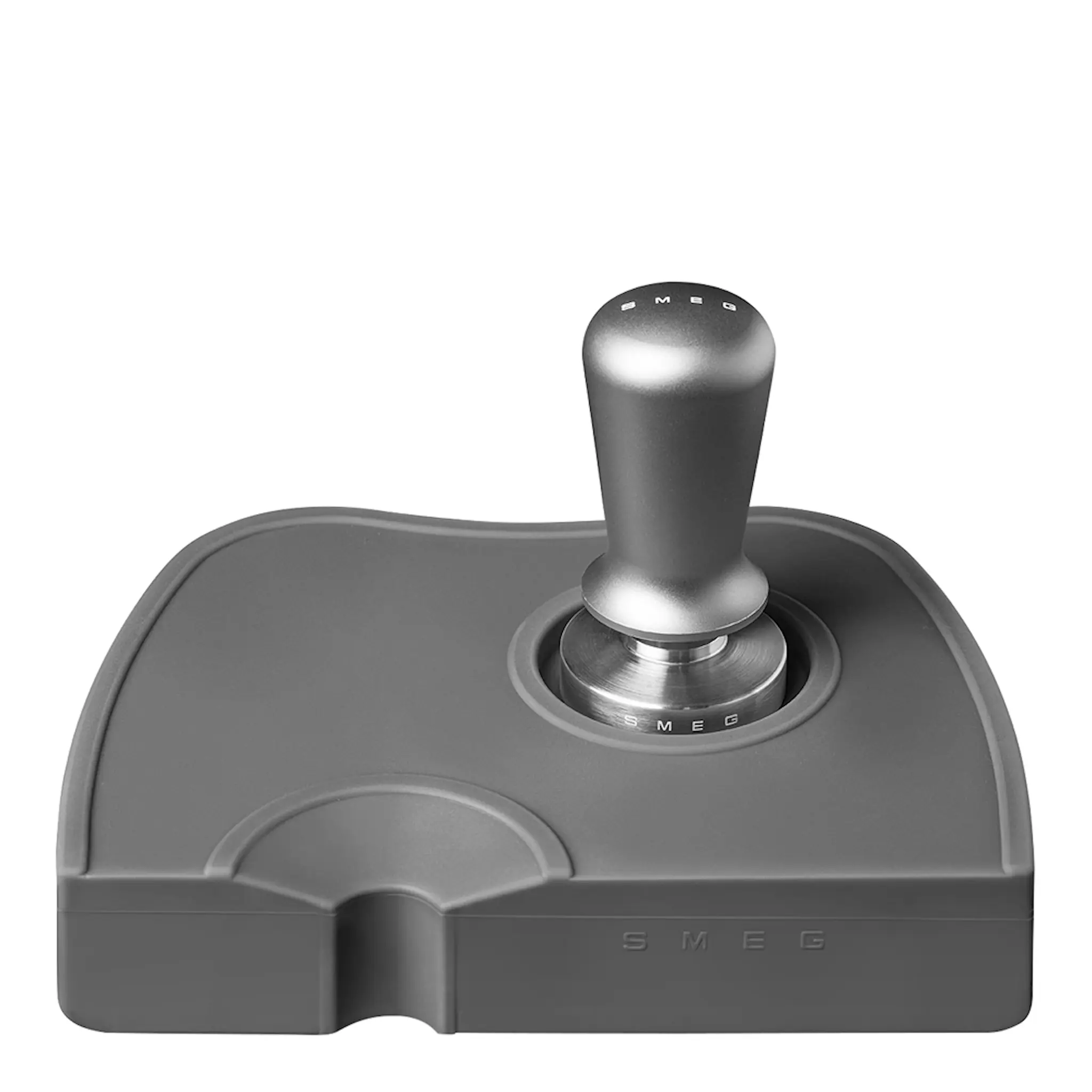Smeg Smeg Kaffepressare med silikonmatta Grå