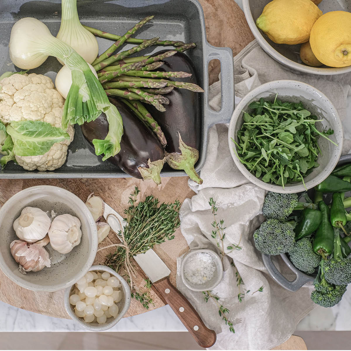 Modern House Granite White Kulho 0,7L Vaaleanharmaa