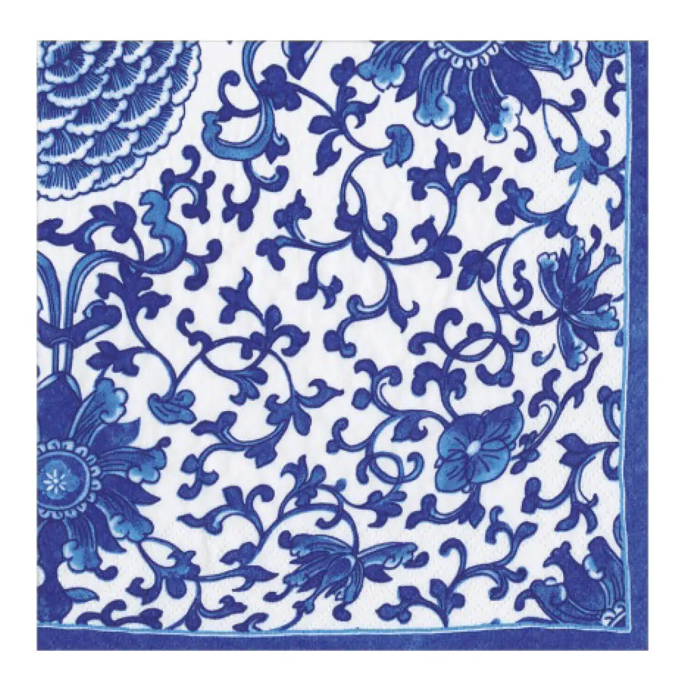 Indigo Garden lautasliina 33x33 cm 20 kpl sininen/valkoinen