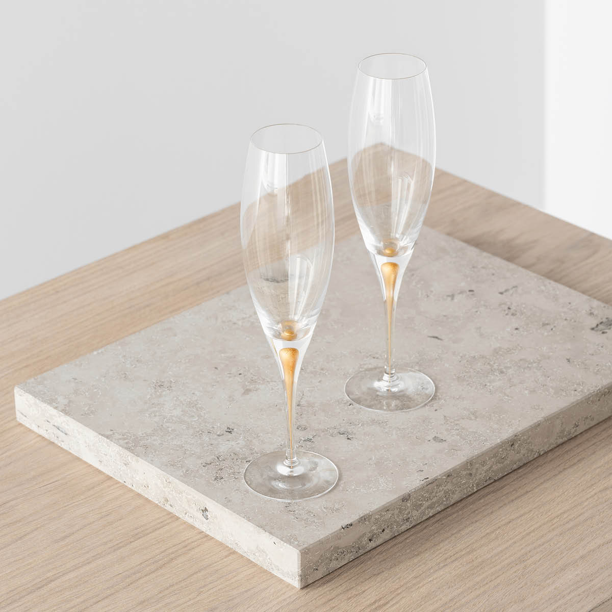 Orrefors Intermezzo champagneglass 26 cl 2 stk gull