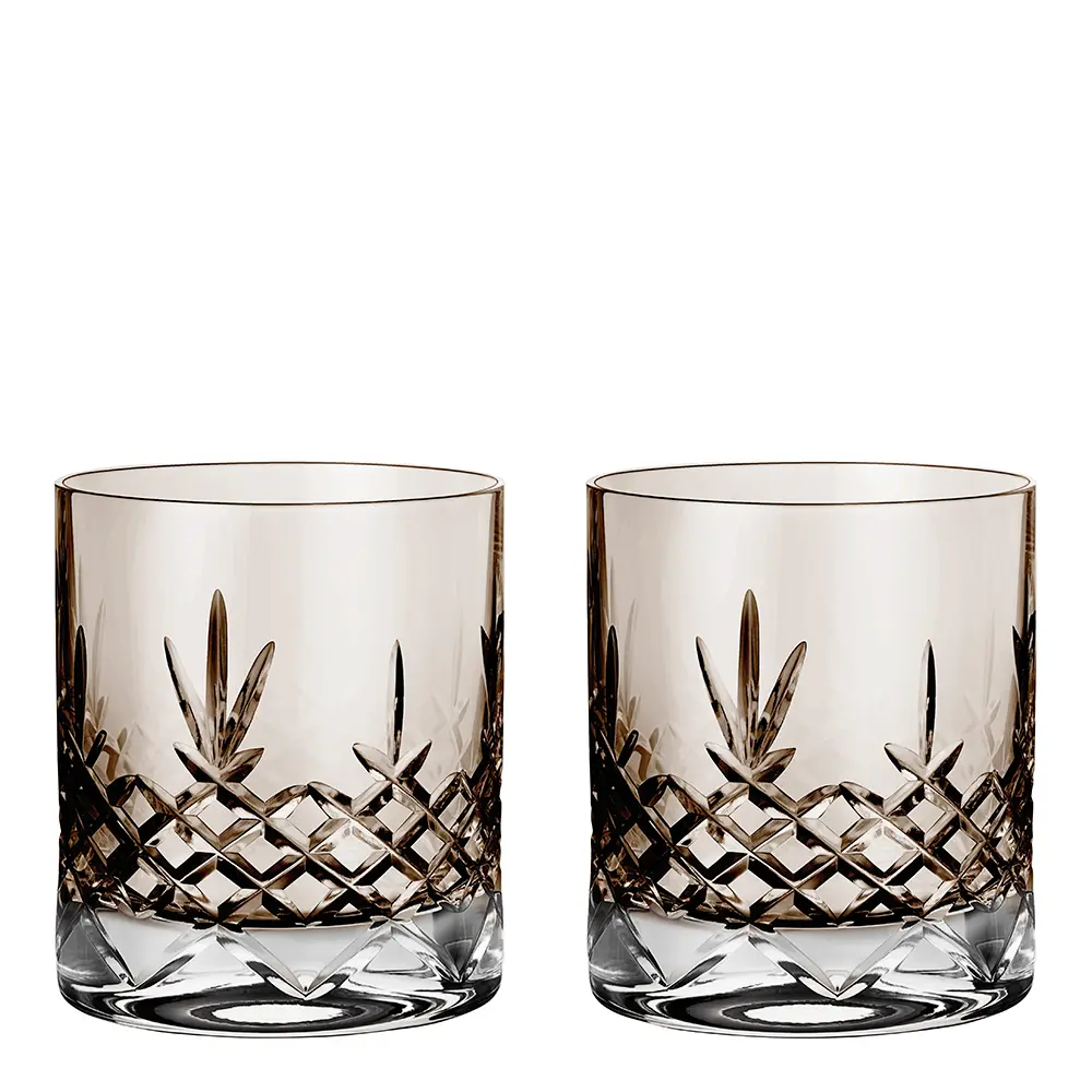 Crispy Lowball Lasi 38 cl 2 kpl Ruskea