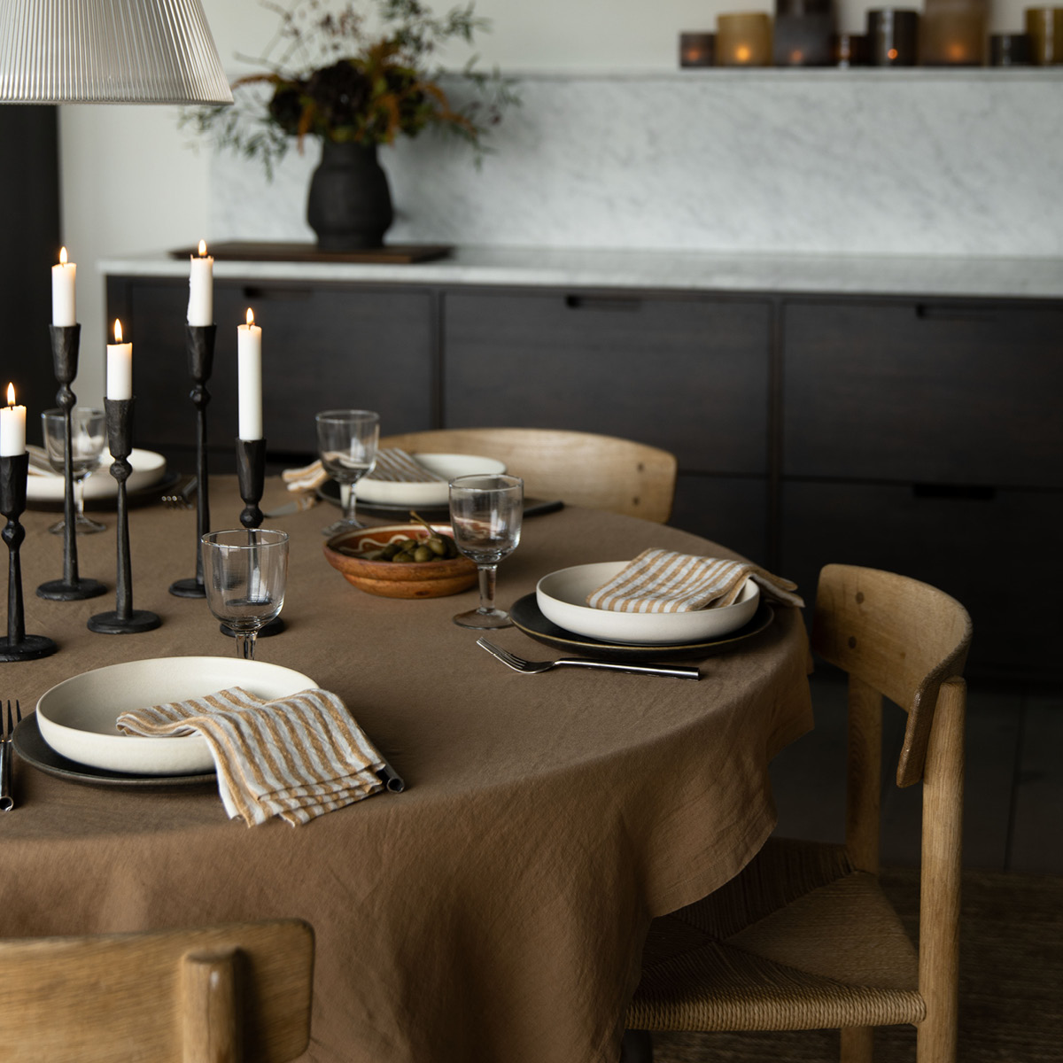 Tell Me More Linduk 175x175 cm hazelnut