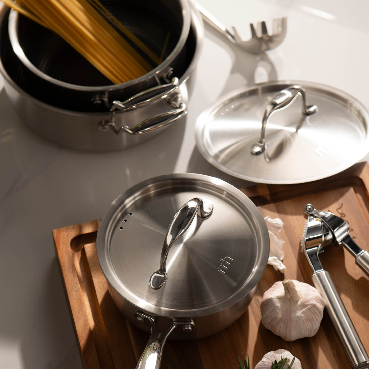 Modern House Rix Circle grytset 3 delar 1,6/3,2/4 L keramisk beläggning