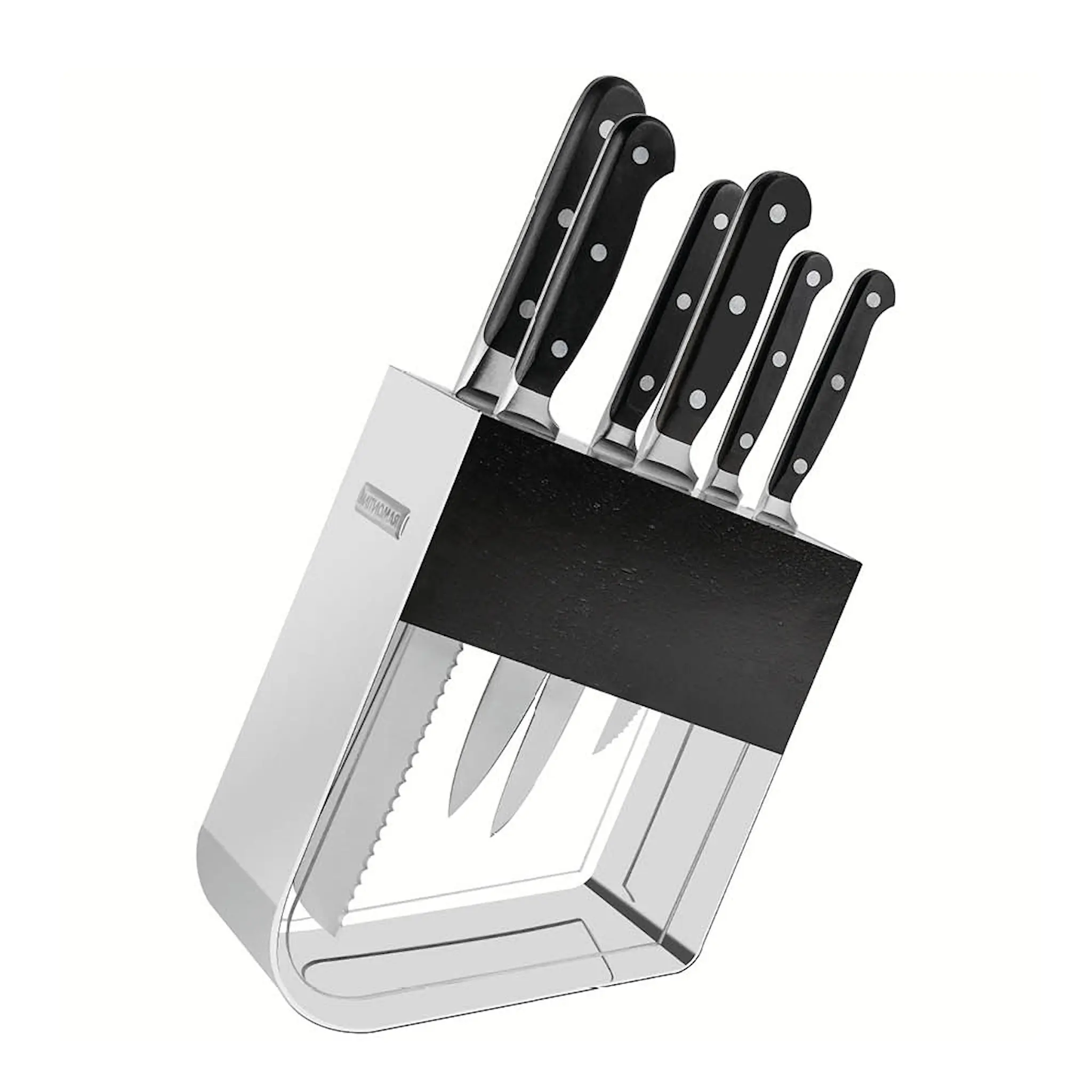 Tramontina Century knivblock med knivar 7 delar svart