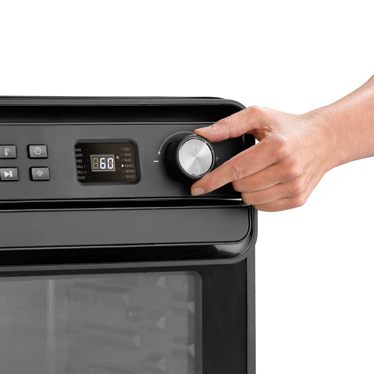 Caso Airfry Chef 1700 airfryer 22L rostfritt stål/svart