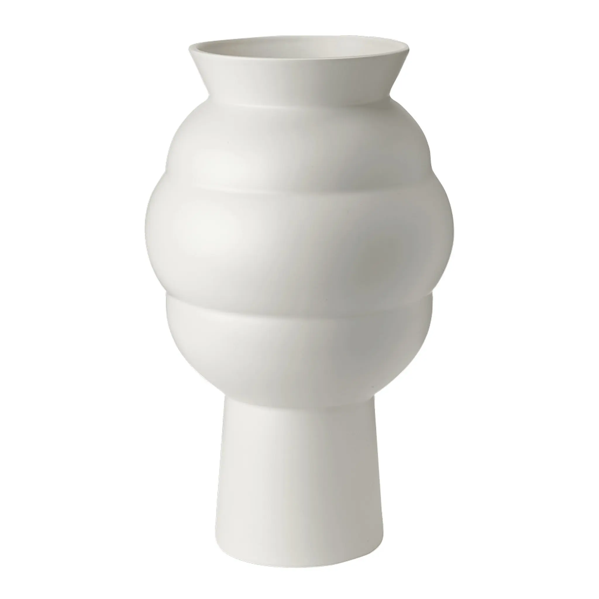 Knabstrup Keramik Tortus Archie No.4 vas 37 cm vit