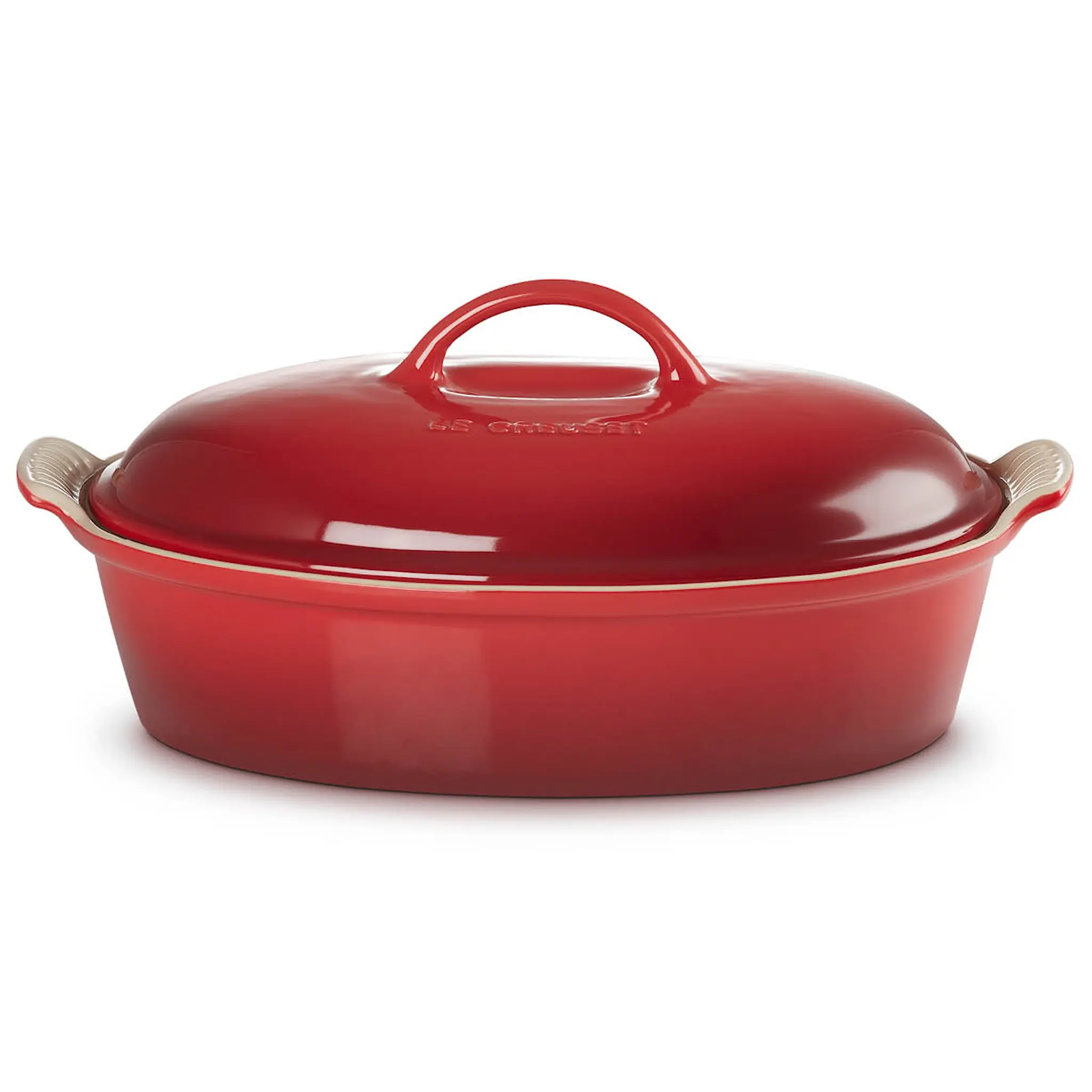 Le Creuset Heritage ovalt fat 36 cm cerise