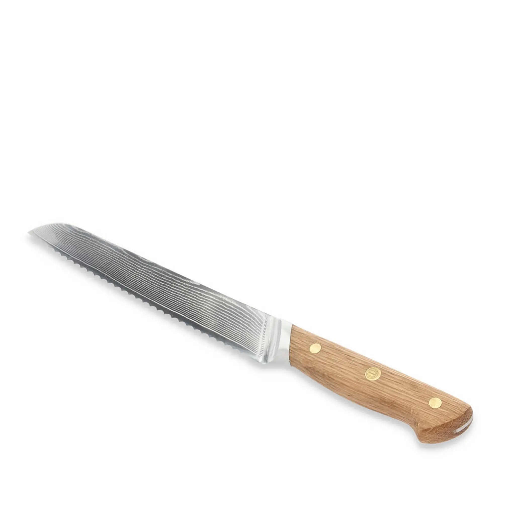 Pillivuyt Gourmet Douron brødkniv 33 cm damaskusstål/eik