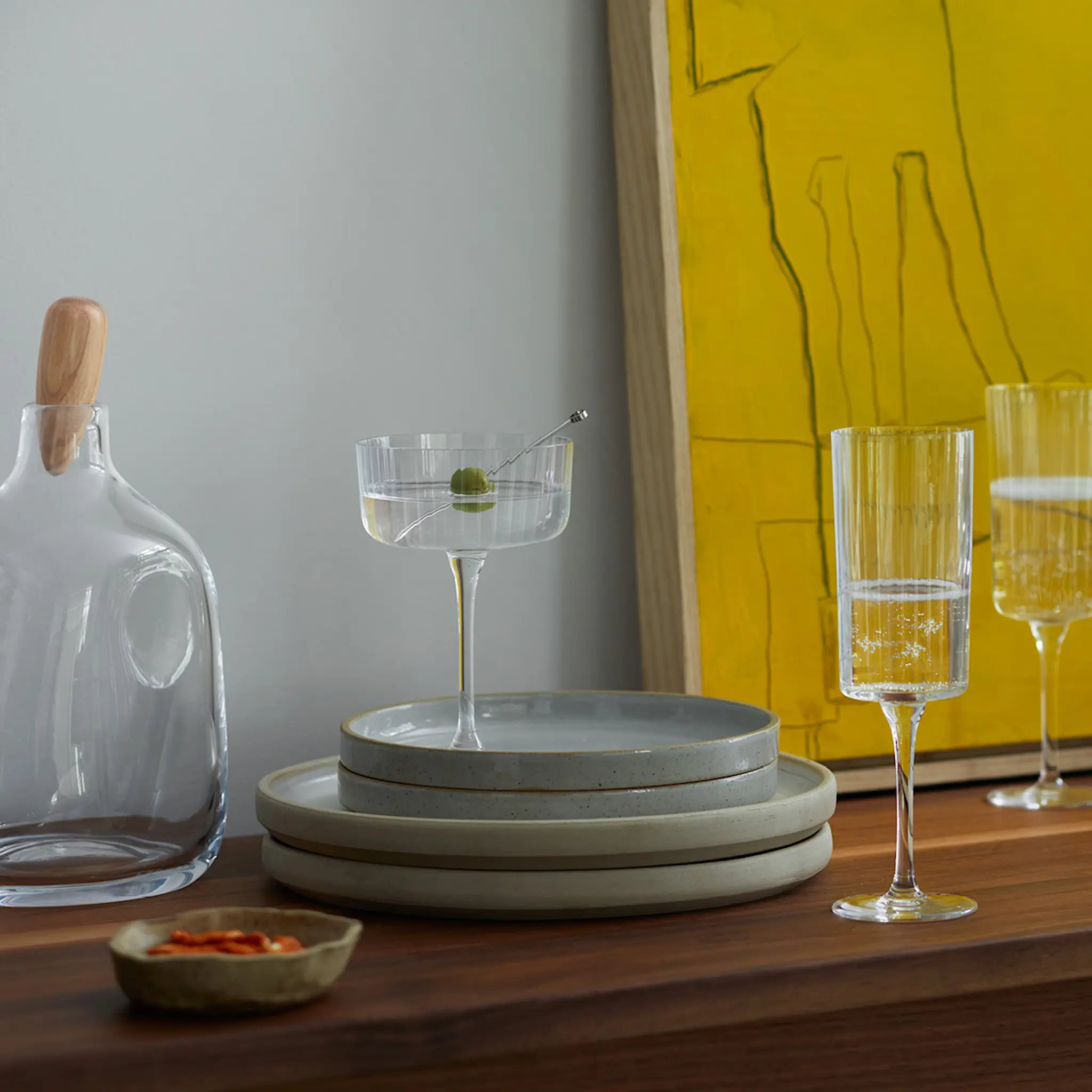 LSA International Gio Line Samppanjalasi 23 cl 4 kpl