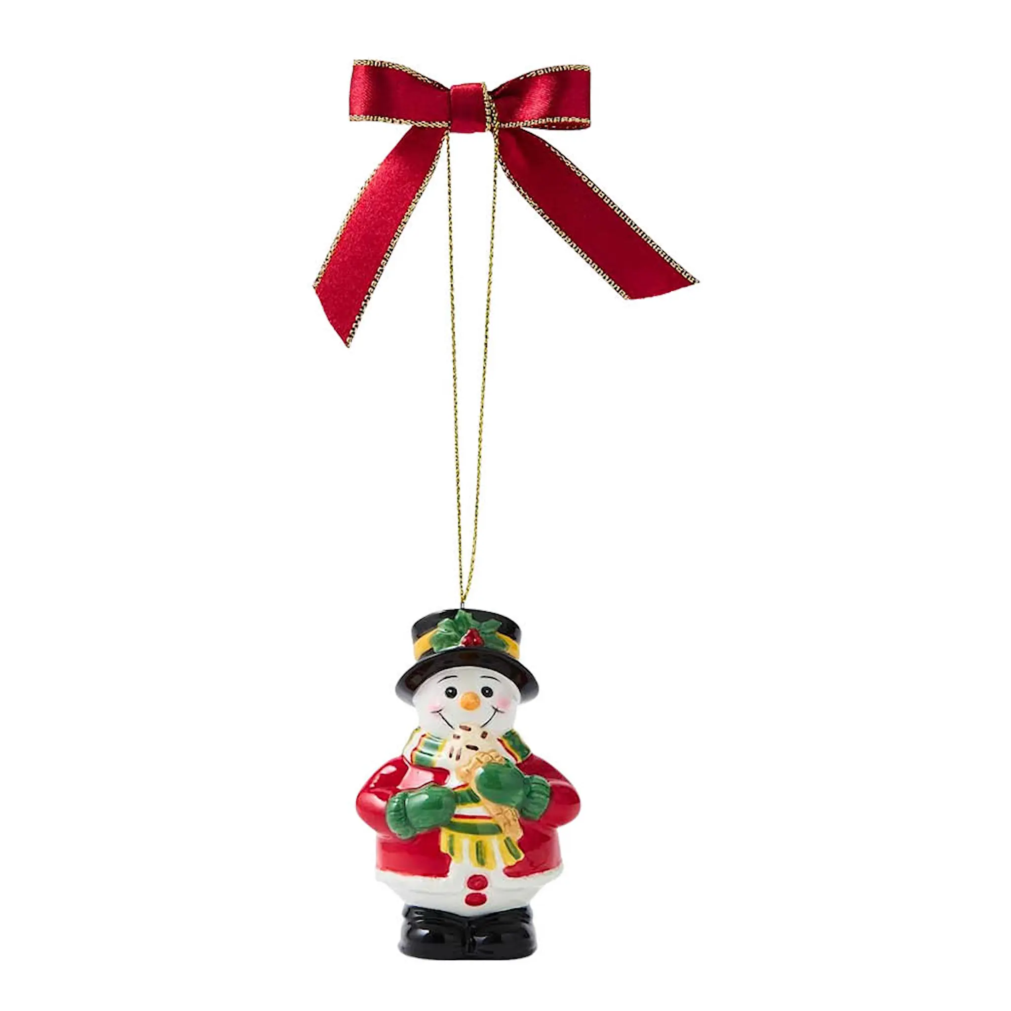 Spode Christmas Tree juletrepynt Snowman Eat Ice Cream