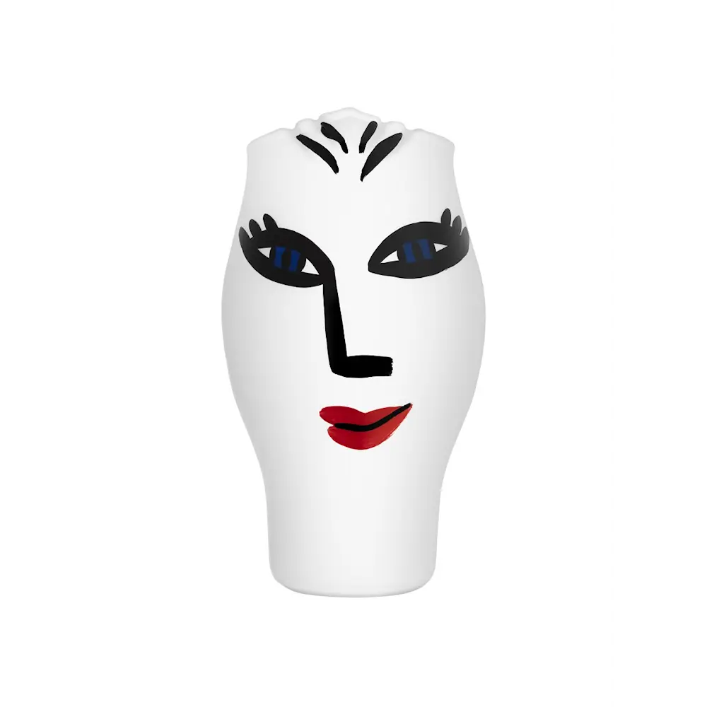 Open Minds Maljakko 25 cm Musta/Valkoinen