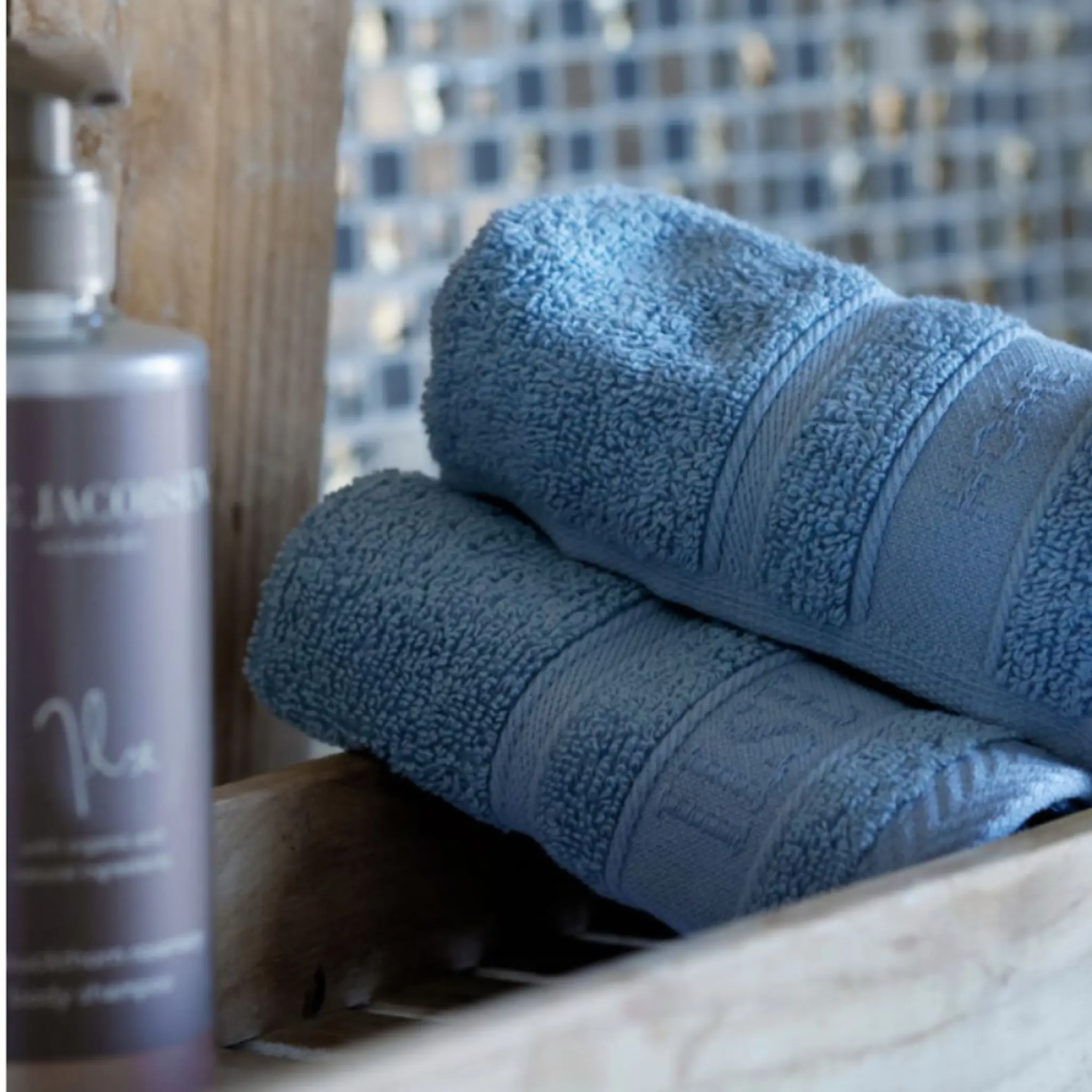 Home by Ilse Jacobsen Bath Collection tvättlapp 30x30 cm 4-pack powder blue