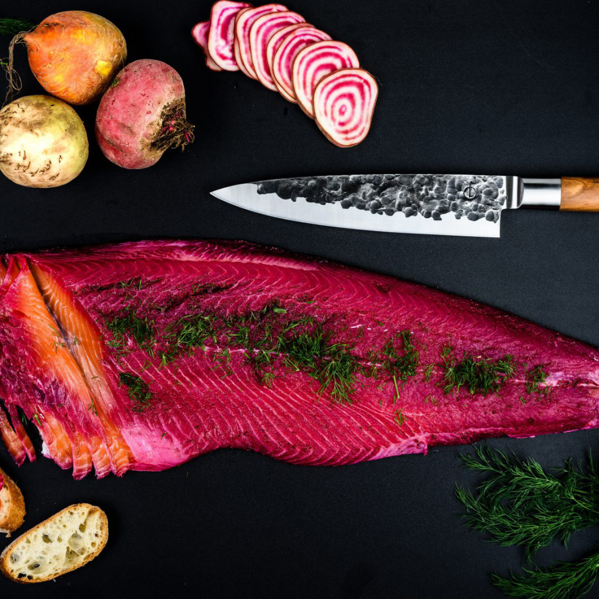 Forged Kokkekniv 33 cm olive