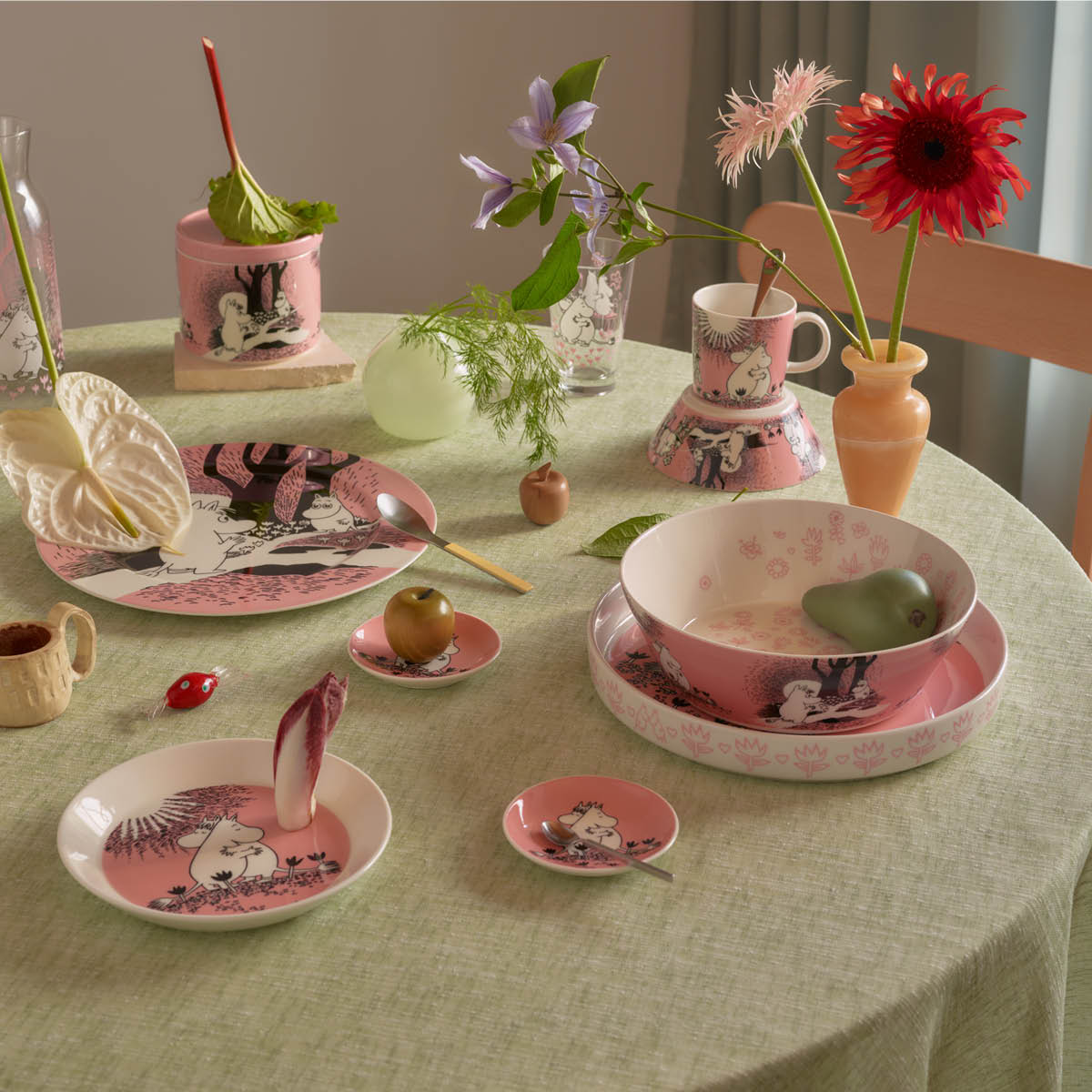 Moomin Arabia Muumi Muki ja Lautanen Rakkaus