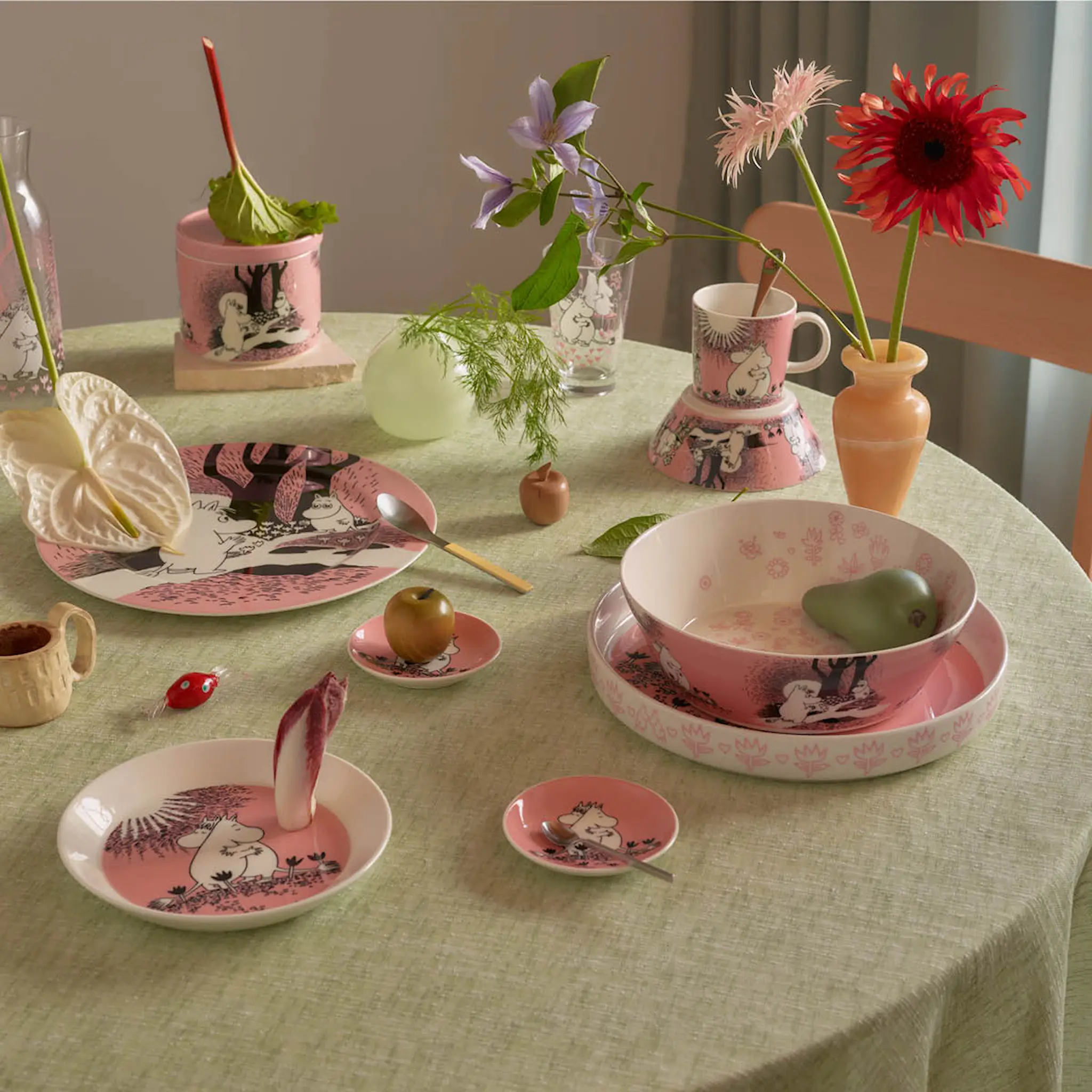 Moomin Arabia Muumi Muki ja Lautanen Rakkaus