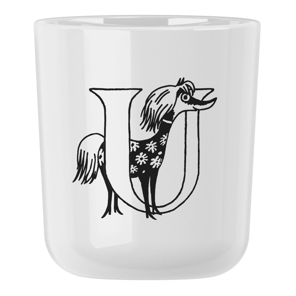 RIG-TIG Moomin ABC krus U 20 cl hvit