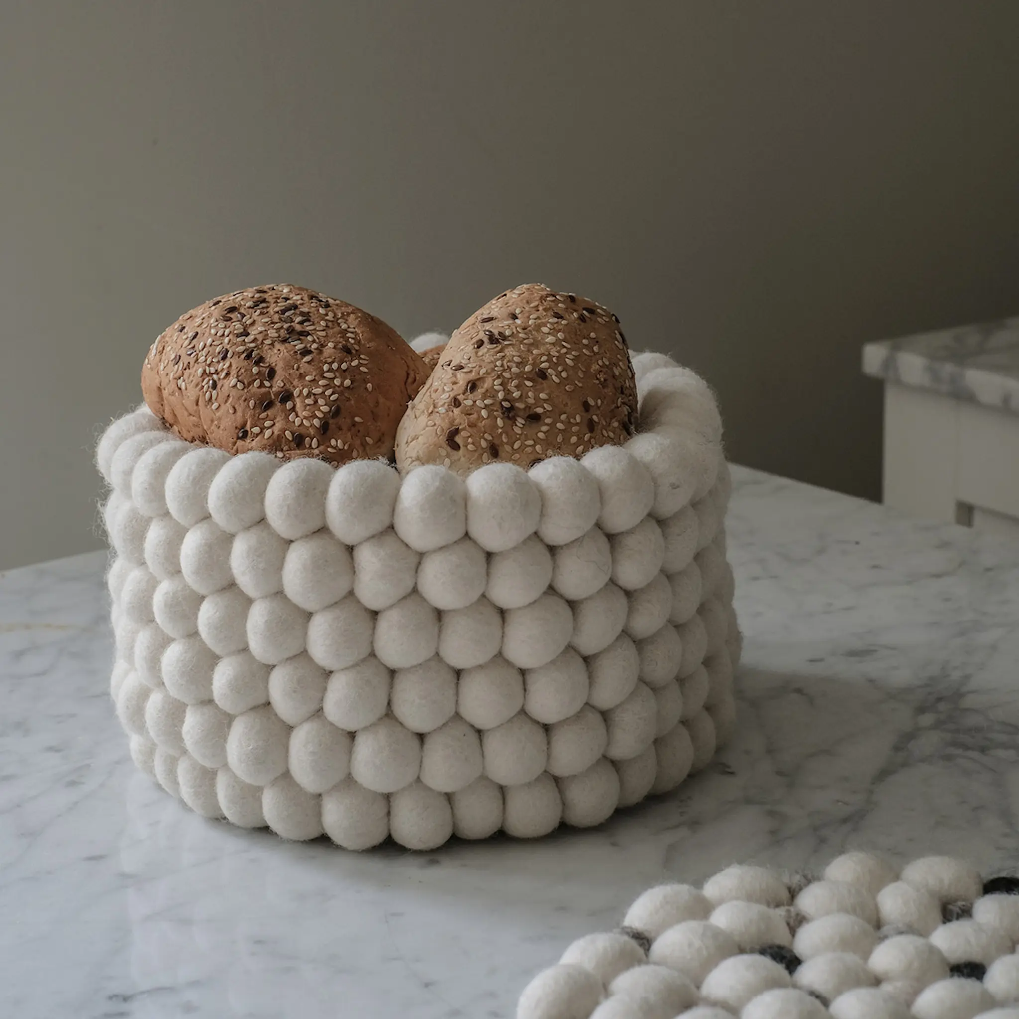 Sabor Hotspot brödkorg 22 cm beige