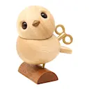 Näktergalen träfigur 8 cm lönn/gummiträ/sapele