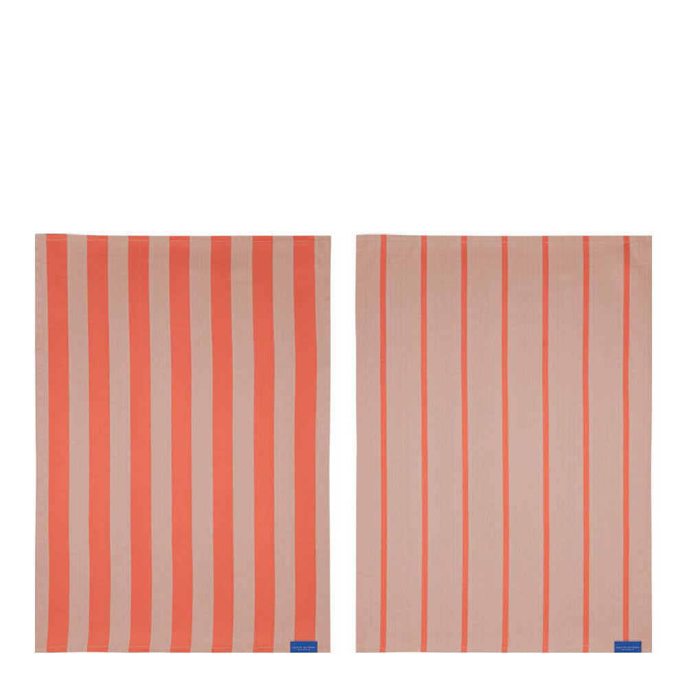 Mette Ditmer Stripes Keittiöpyyhe 70x50 cm 2 kpl Latte