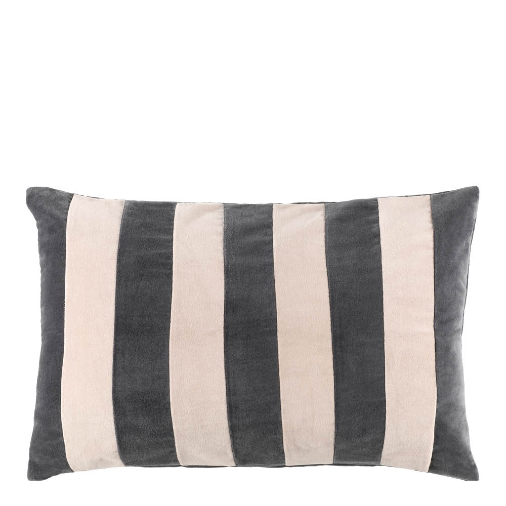 Fanni K Hanko pute fløyel 60x40 cm grå beige