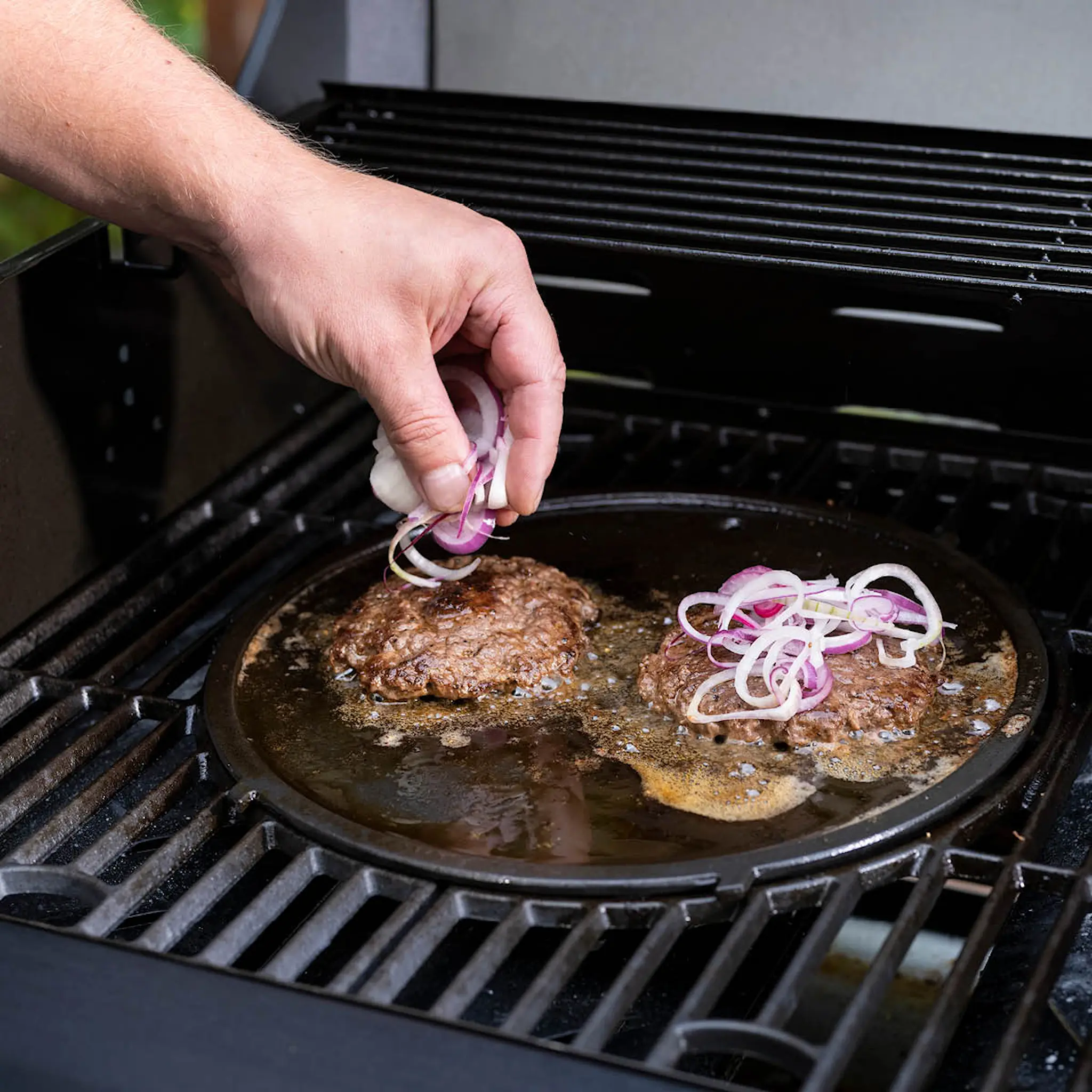 Mustang Multigrill grillplatta gjutjärn rund 30,5 cm