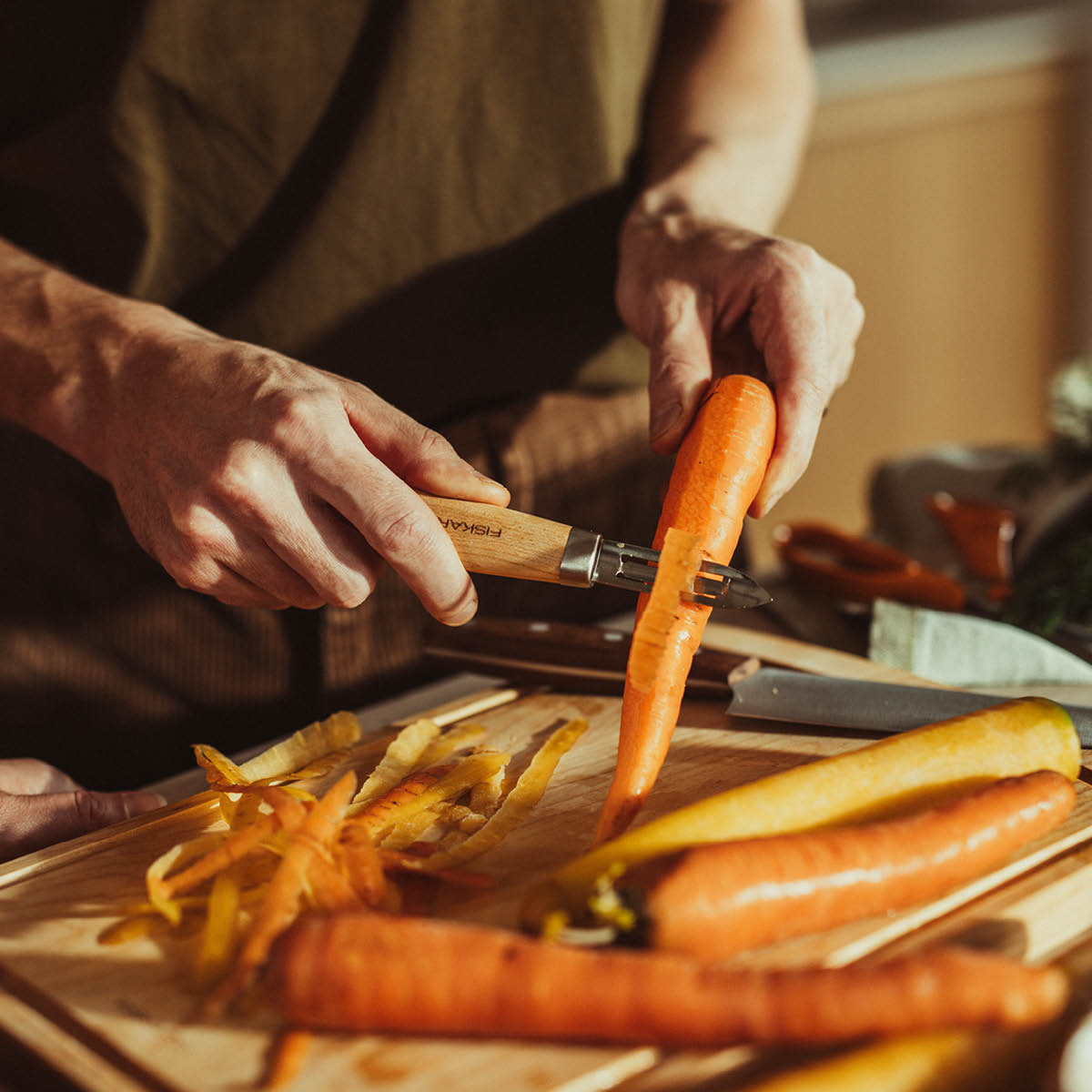 Fiskars Folken skreller fast blad 17 cm tre/stål