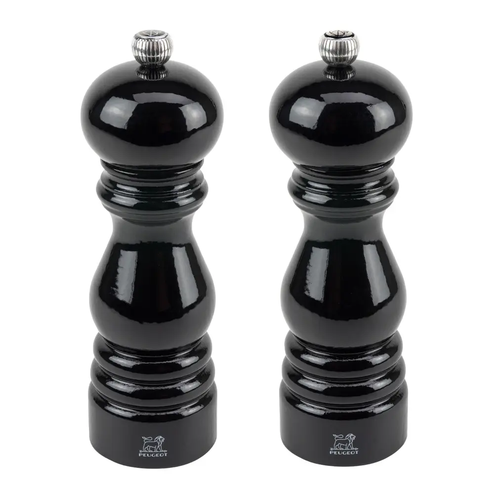 Paris Duo salt/pepperkvernsett 18 cm lakkert svart