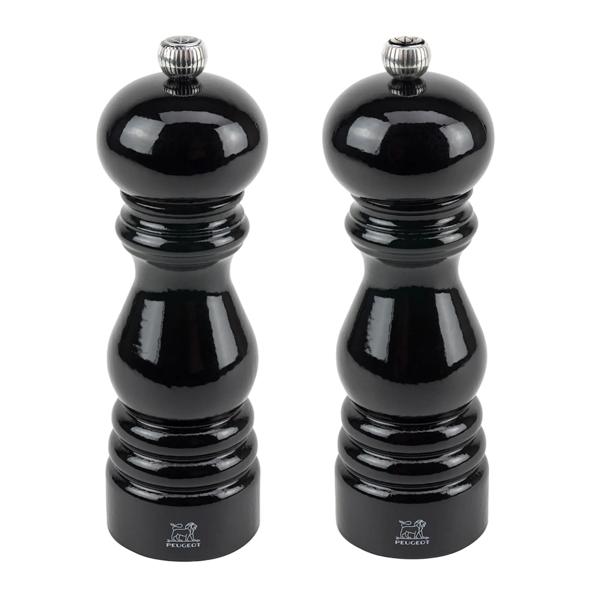 Peugeot Paris Duo salt/pepparkvarnset 18 cm lackad svart