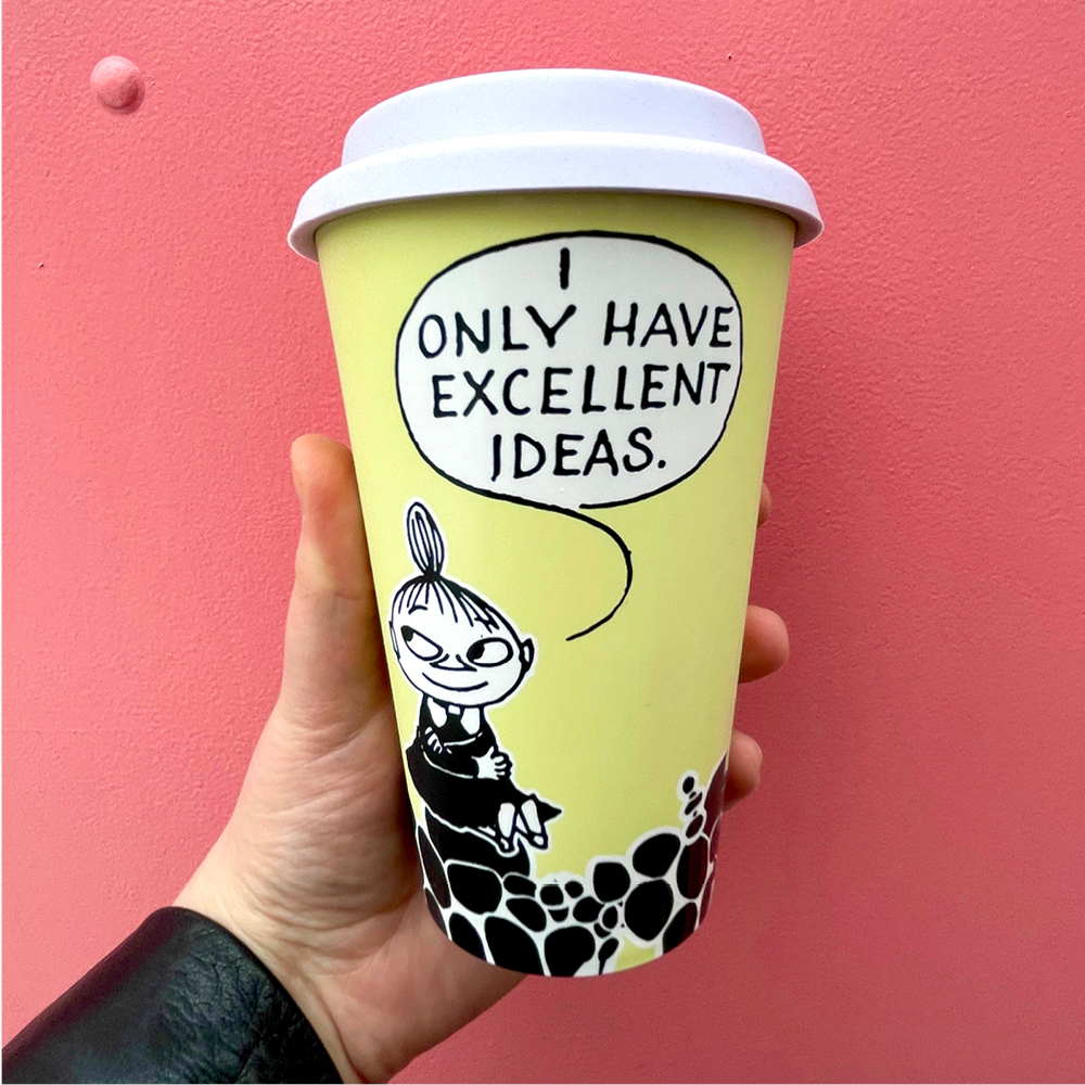 Nordicbuddies Mumin take away mugg 45 cl Lilla My med en bra idé gul