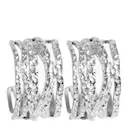 Steel - Satin örhängen breda silver