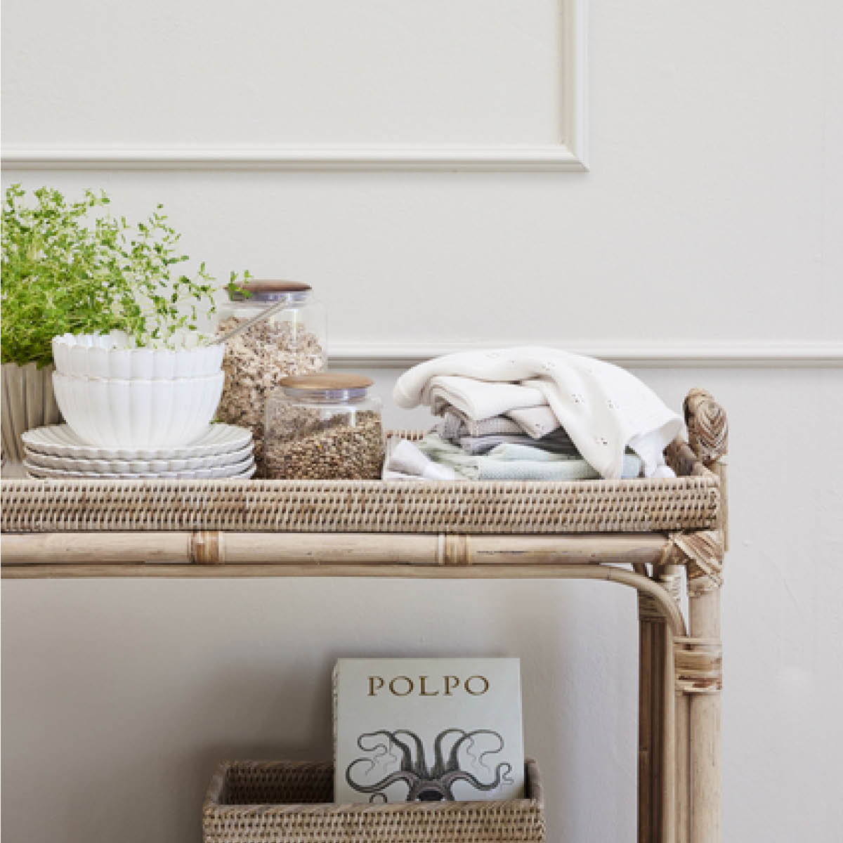 Lene Bjerre Caia disktrasa 28x28 cm 2-pack grå