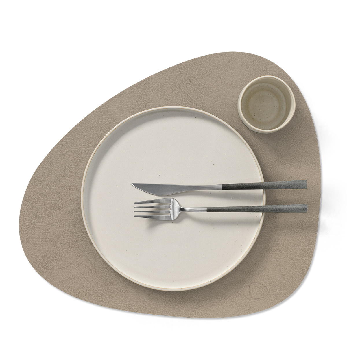 LIND DNA Curve Bull Bordstablett Dubbelsidig Varmgrå/Svart