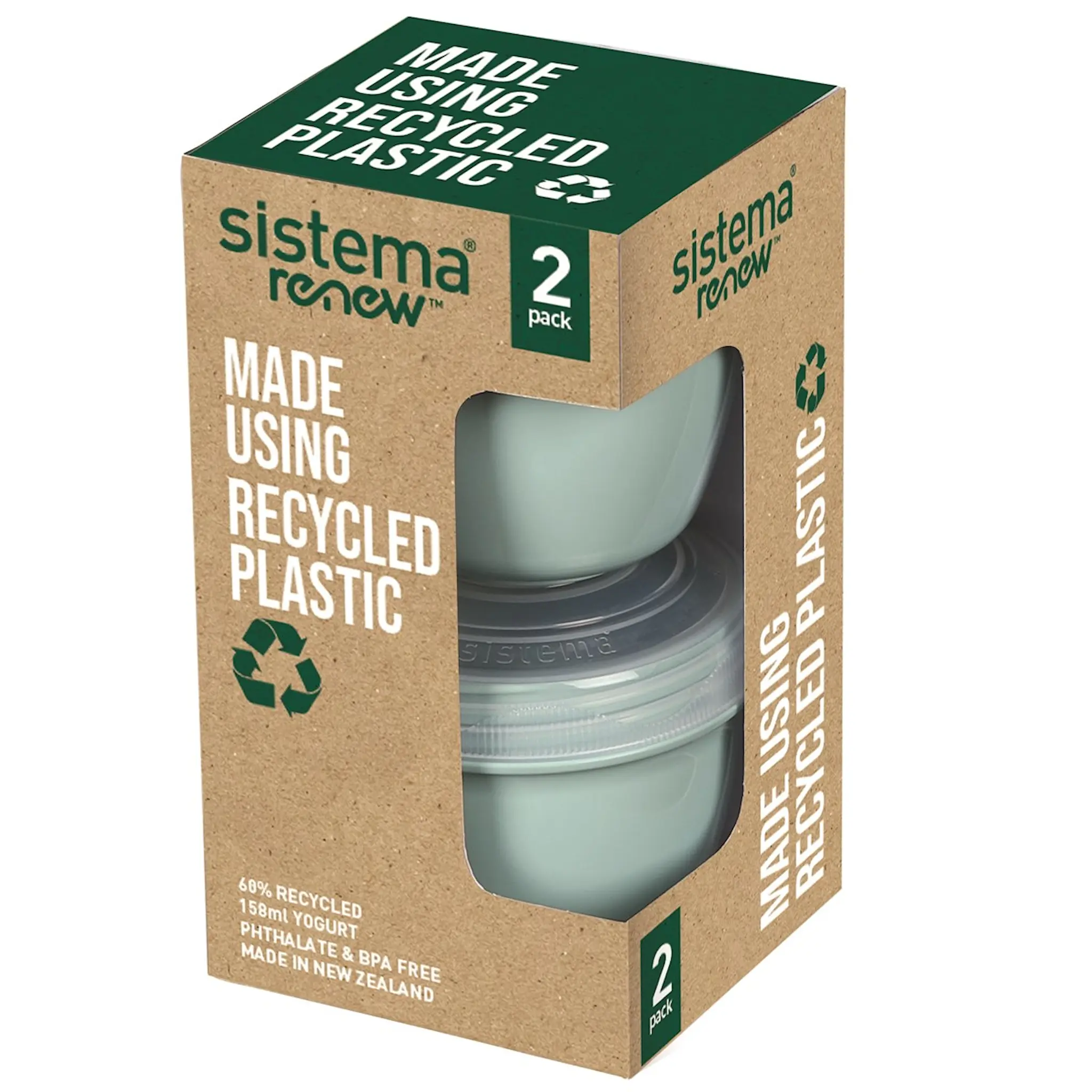 Sistema Renew Yoghurtkopp 15 cl 2-pack