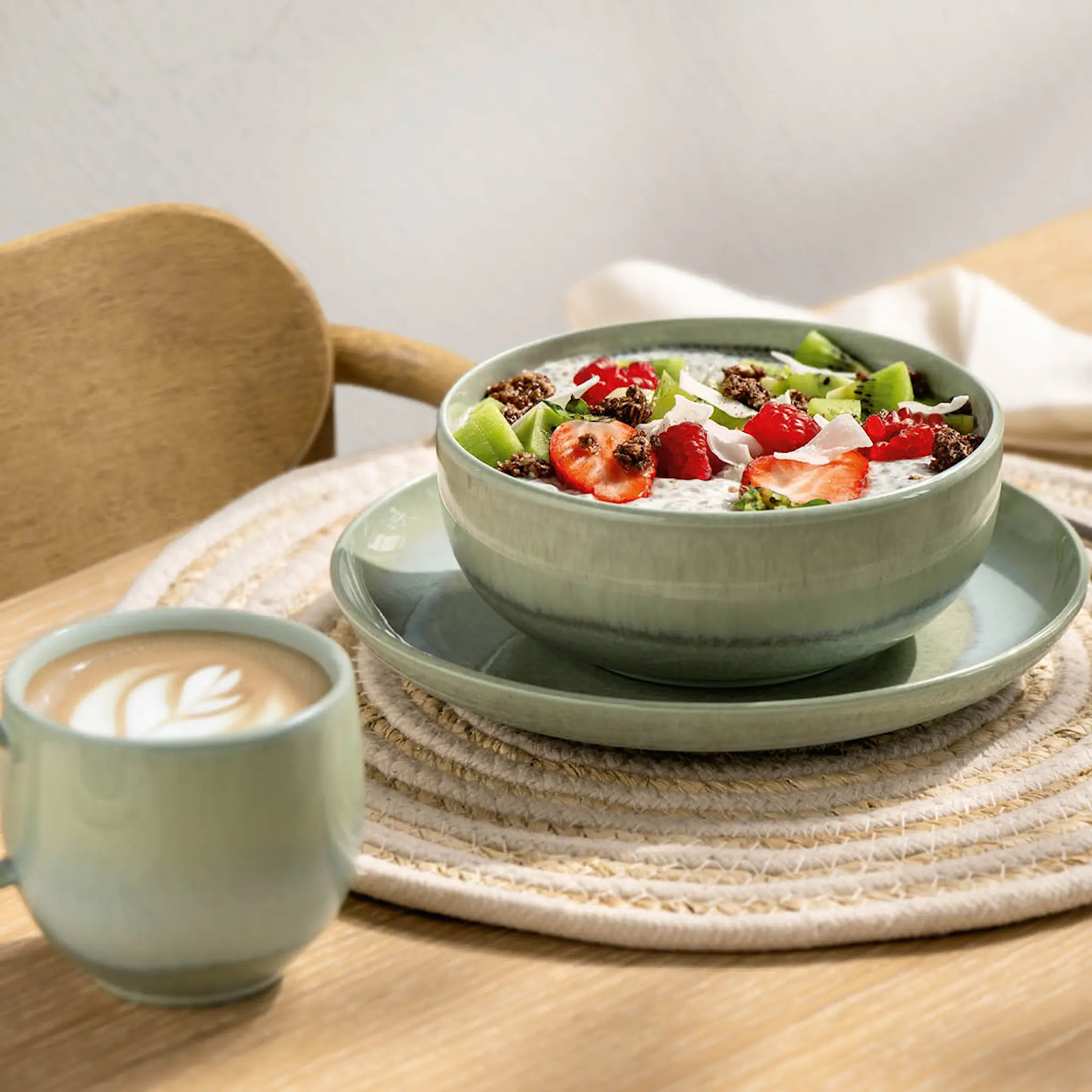 Villeroy & Boch Perlemor Alga frukostskål 53 cl grön