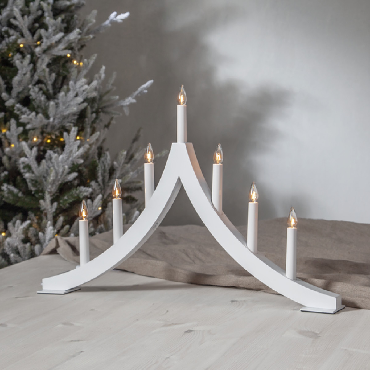 Star Trading Pagod adventsljusstake 7 ljus vit