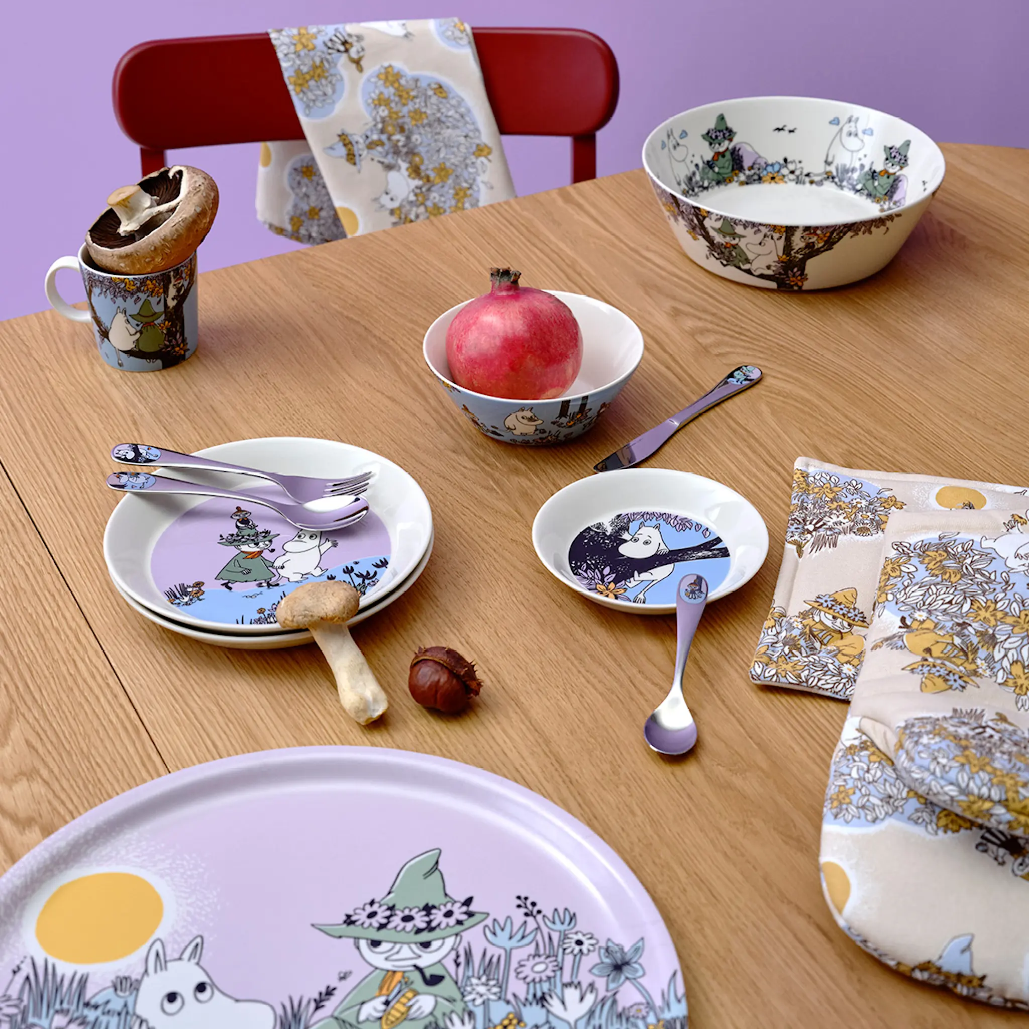 Moomin Arabia Muumi Patalappu 22x22 cm 2 kpl Sydänystävät